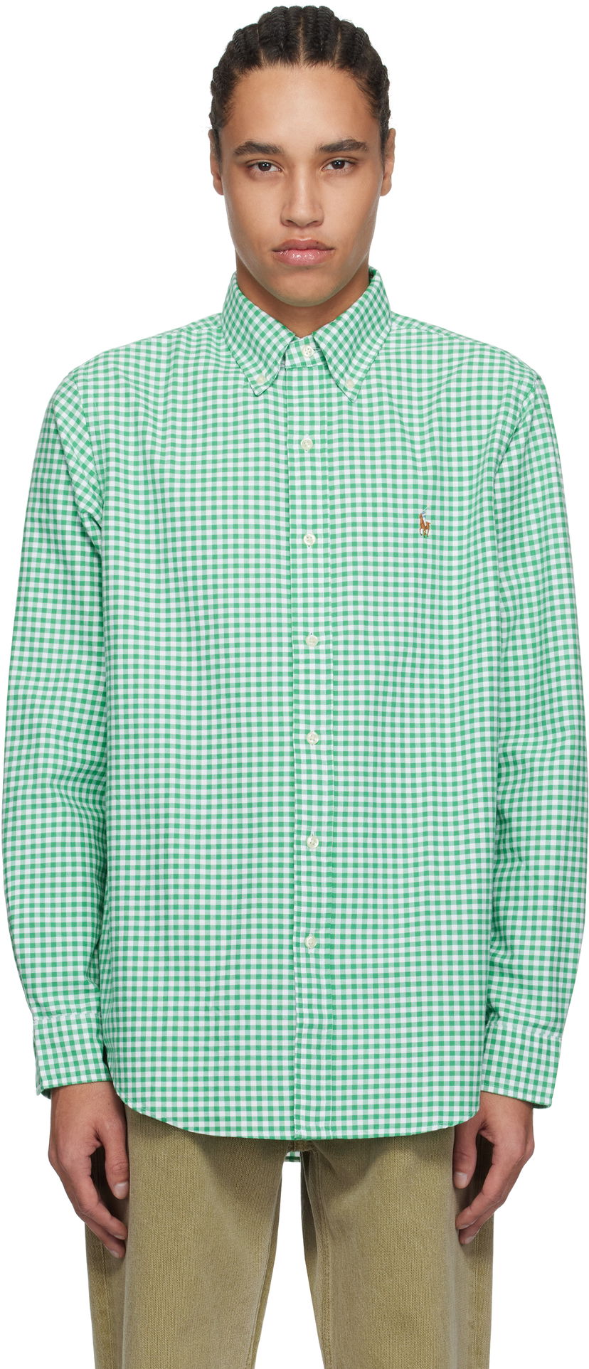 Сорочка Polo by Ralph Lauren Ralph Lauren Classic Fit Gingham Oxford Shirt Зелений | 710813021022