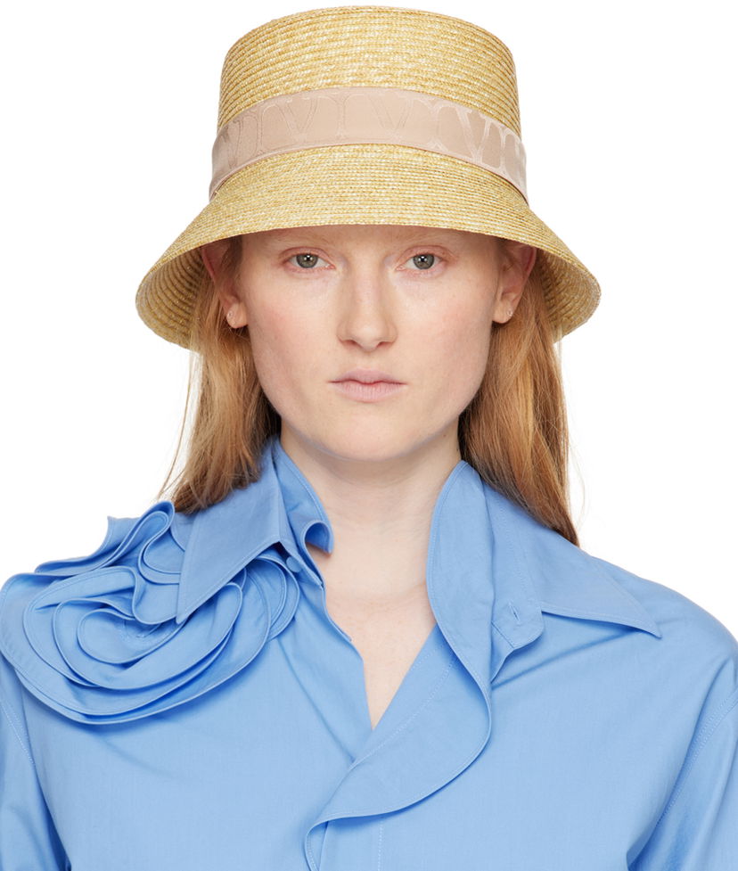 Капелюх Valentino Valentino Garavani Iconographe Twilly Bucket Hat бежевий | 4W2HGA26VZA