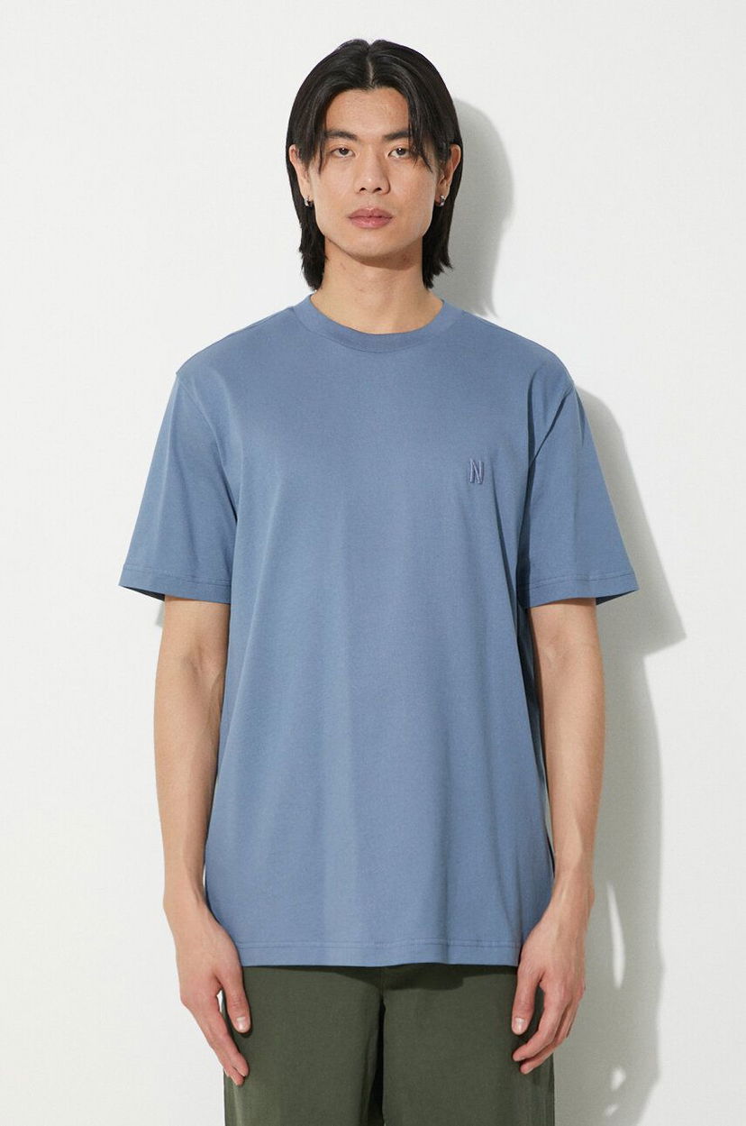 Футболка NORSE PROJECTS T-Shirt Johannes Синій | N01.0643.7121