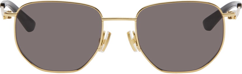 Сонцезахисні окуляри Bottega Veneta Geometric Split Metal Sunglasses Металік | BV1301S-005
