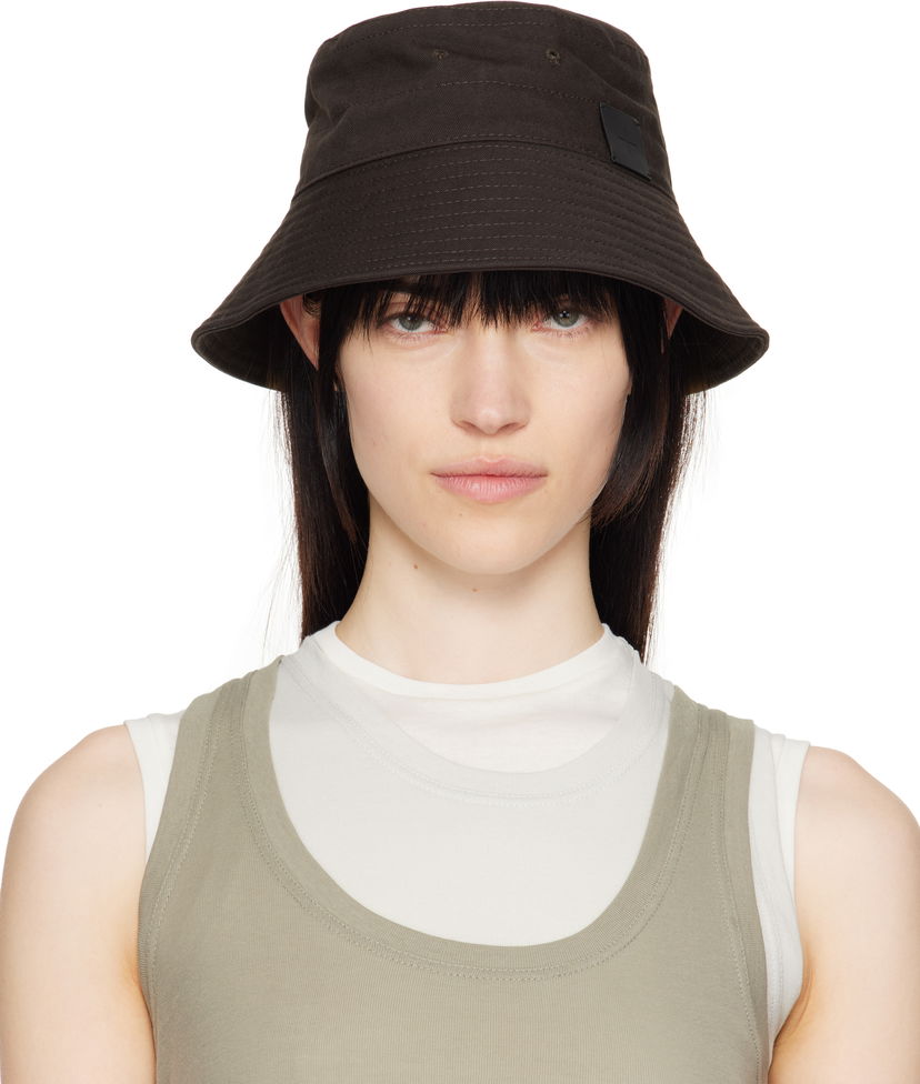 Капелюх Jil Sander Jil Sander Logo Bucket Hat Коричневий | J40TC0135_J45267