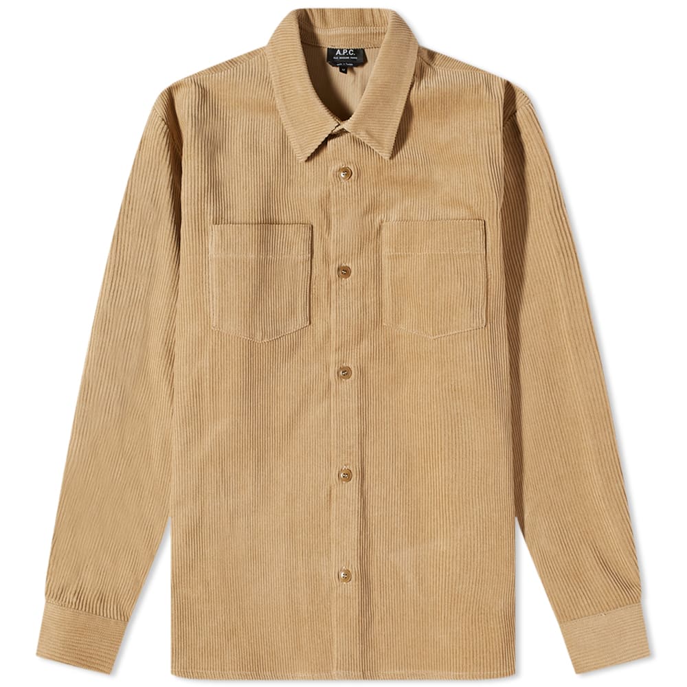 Сорочка A.P.C. Joe Corduroy Overshirt бежевий | COESP-H02486-BAA, 0