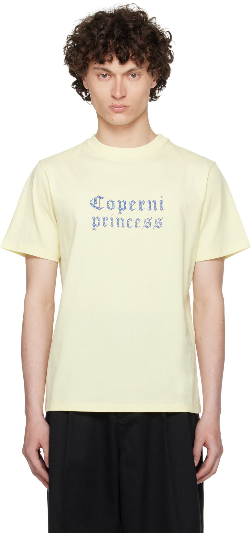 Футболка Coperni Coperni Princess Slim-Fit T-Shirt Жовтий | DJS03CRF5017