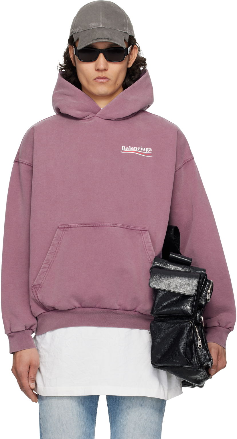 Світшоти Balenciaga Balenciaga Campaign Hoodie Рожевий | 767877TQVN6