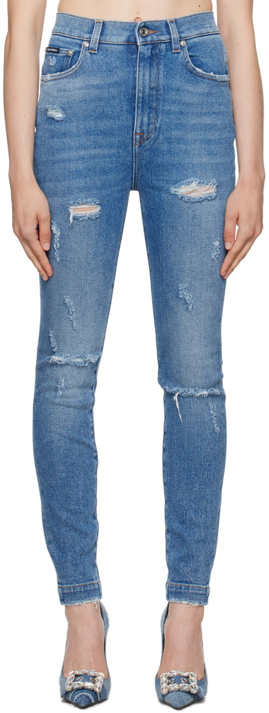 Джинси Dolce & Gabbana Blue Grace Jeans Синій | FTCAHD G8HS1