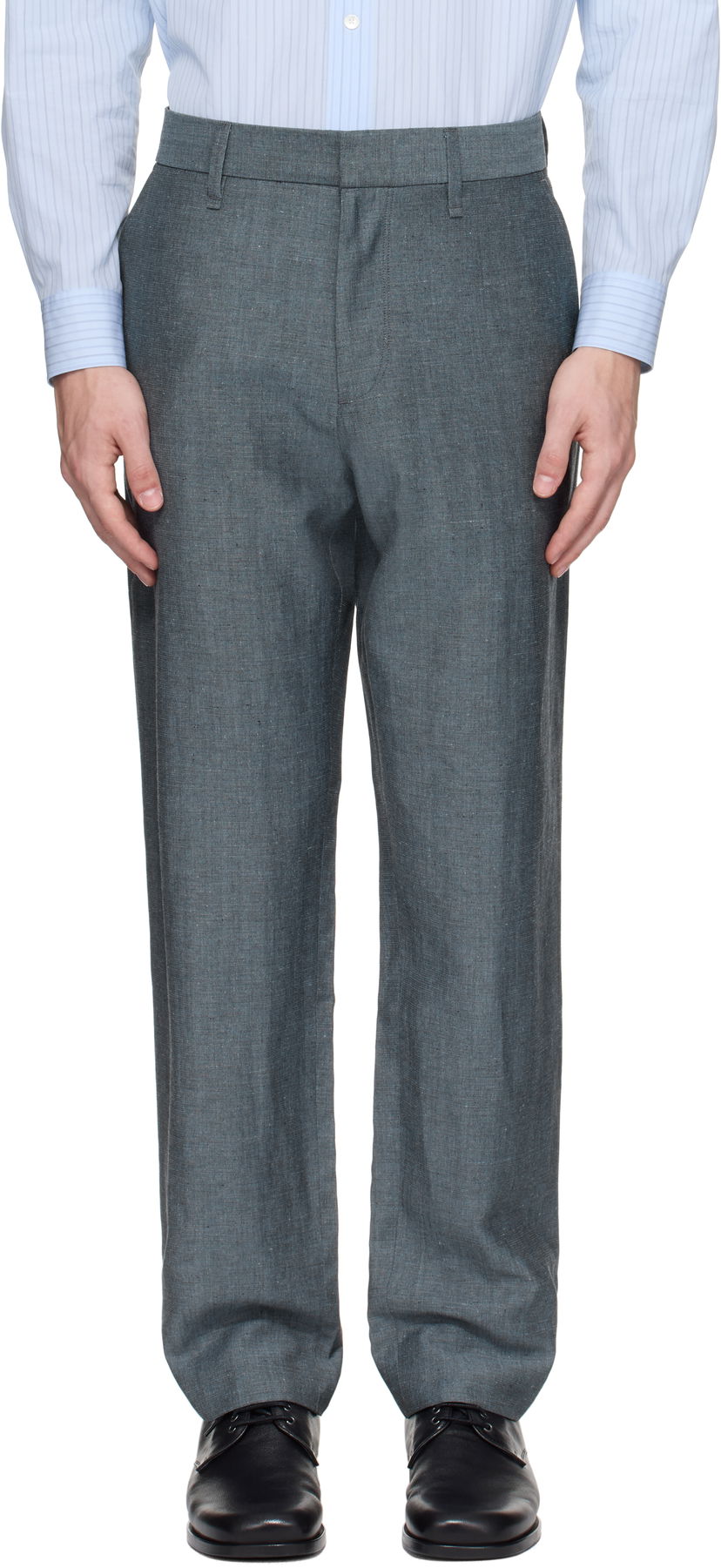 Штани rag & bone rag & bone Evan Wool-Blend Trousers Сірий | MBW25P7011DGML