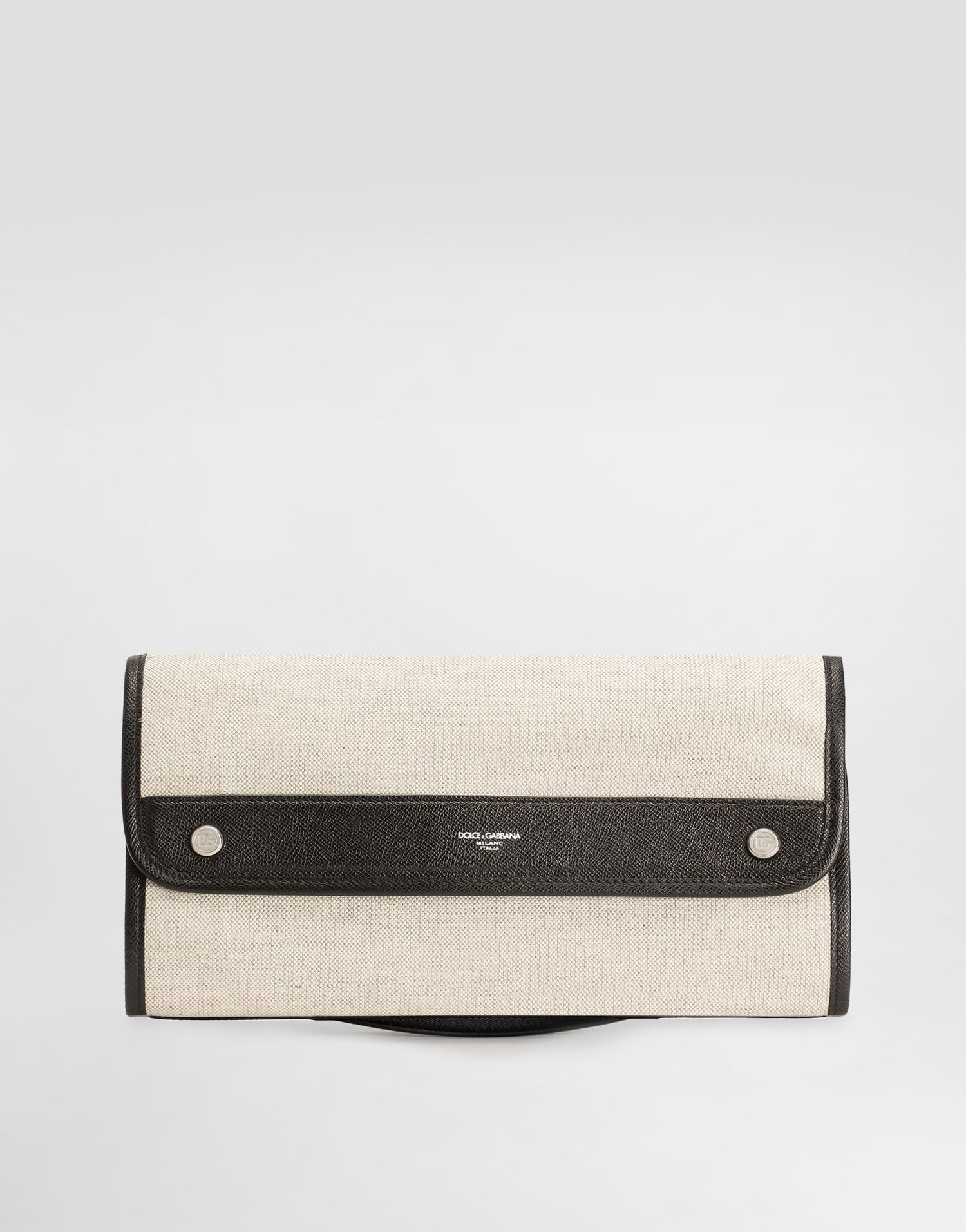 Рюкзаки та сумки Dolce & Gabbana Dolce & Gabbana Atene Canvas & Calfskin Necessaire бежевий | BP3438AG4408S469, 0