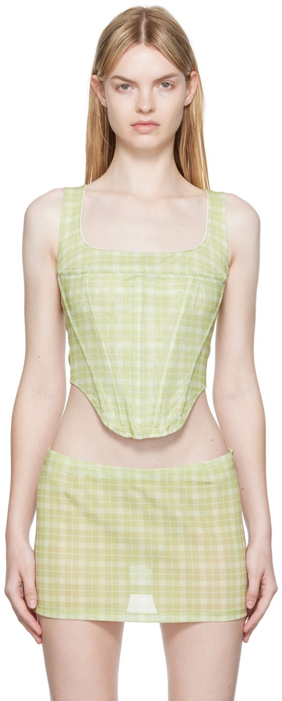Спідниця Miaou Miaou Campbell Plaid Tank Top Зелений | 7020-CL-BBL-PM1