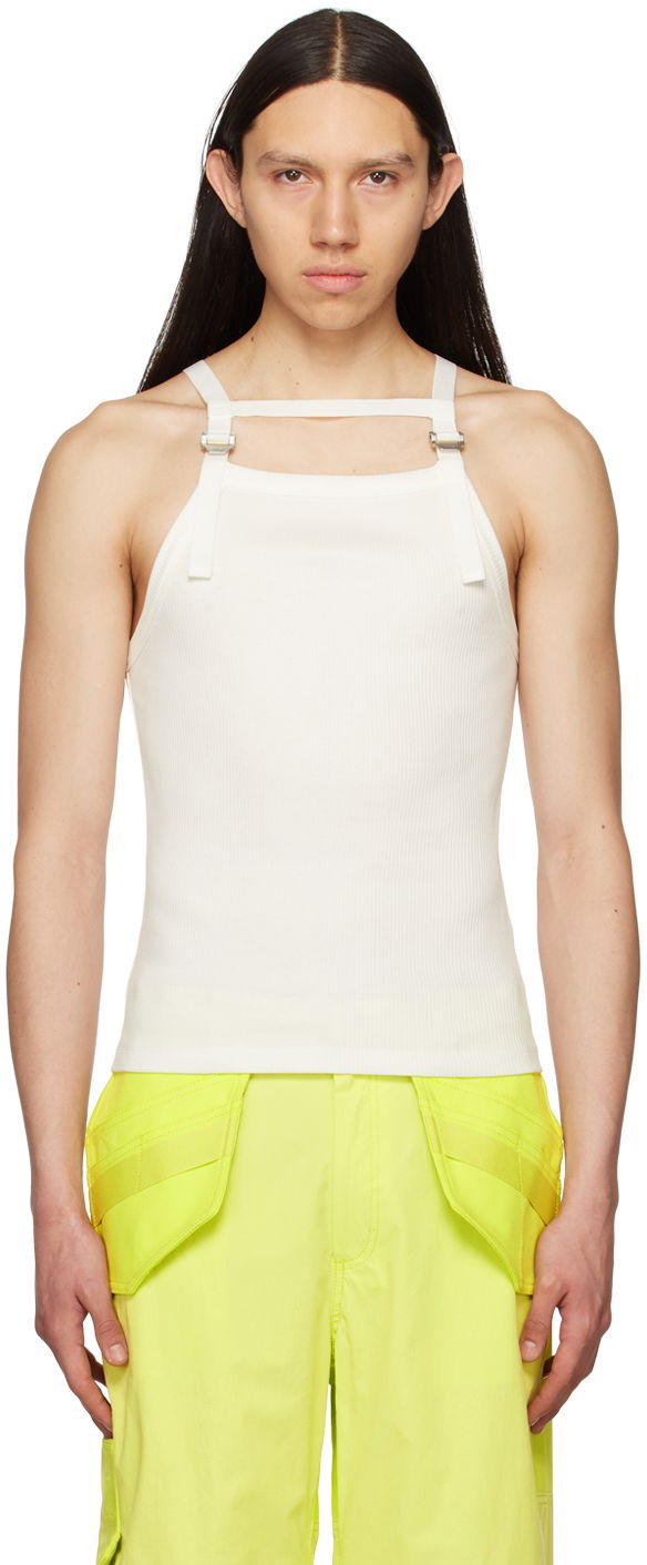 Безрукавка Dion Lee Dion Lee Safety Harness Tank Top білий | C3136S23