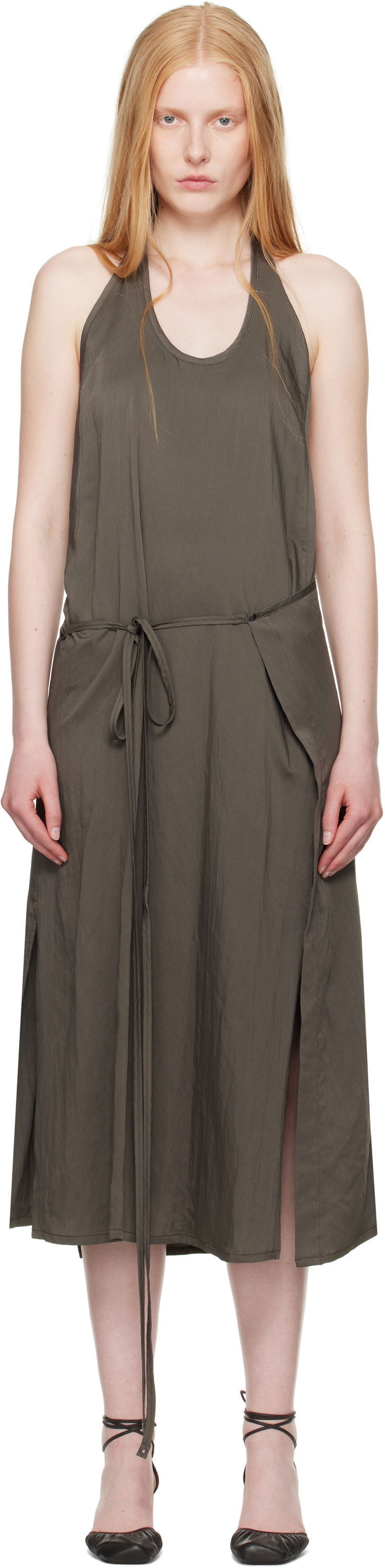 плаття LEMAIRE Lemaire Apron Midi Dress Зелений | DR1108 LF1388