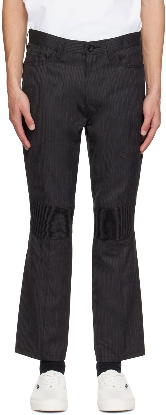 Штани Junya Watanabe Ruched Detail Straight-Leg Trousers чорний | WL-P014-051