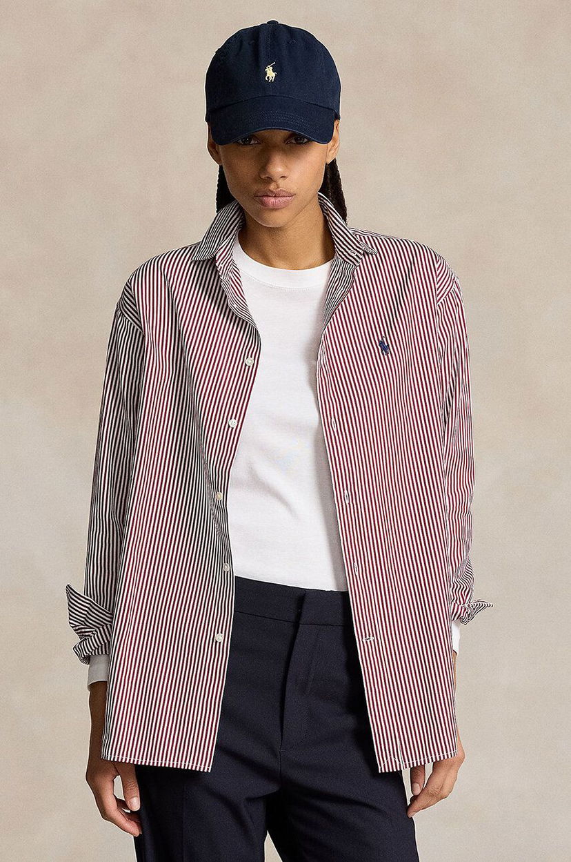 Сорочка Polo by Ralph Lauren Relaxed Fit Striped Shirt Червоний | 211910743