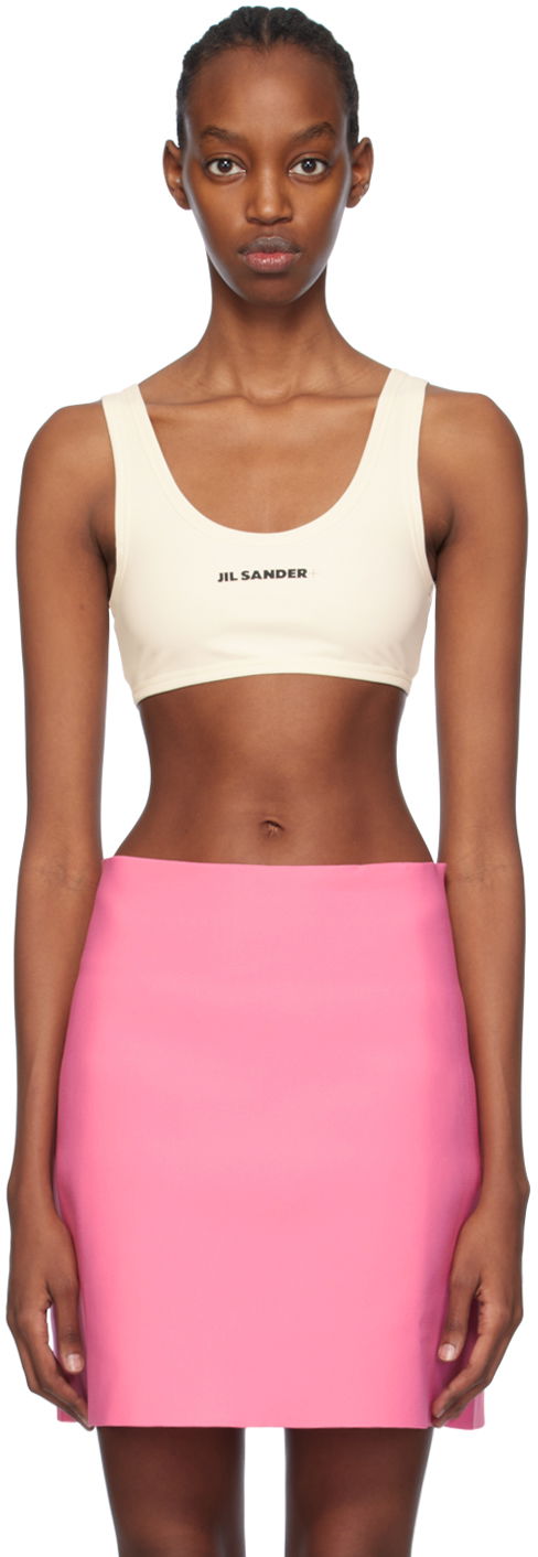 Безрукавка Jil Sander Cropped Tank Top білий | J40BR0004_J20011