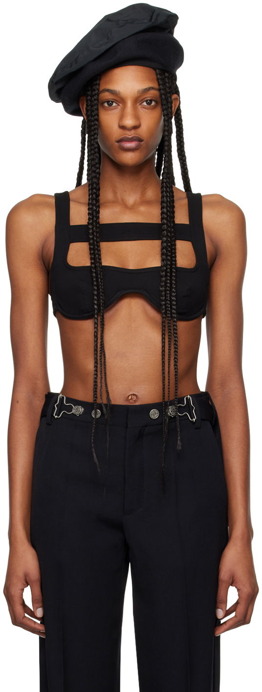 Бюстгальтер Jean Paul Gaultier Gaultier Harness Bra чорний | 24/25-F-SG030-J053-00