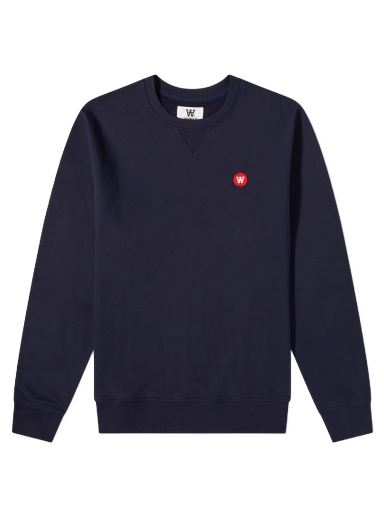 Cветр WOOD WOOD Tye Crewneck темно-синій | 10005601-2424-7000