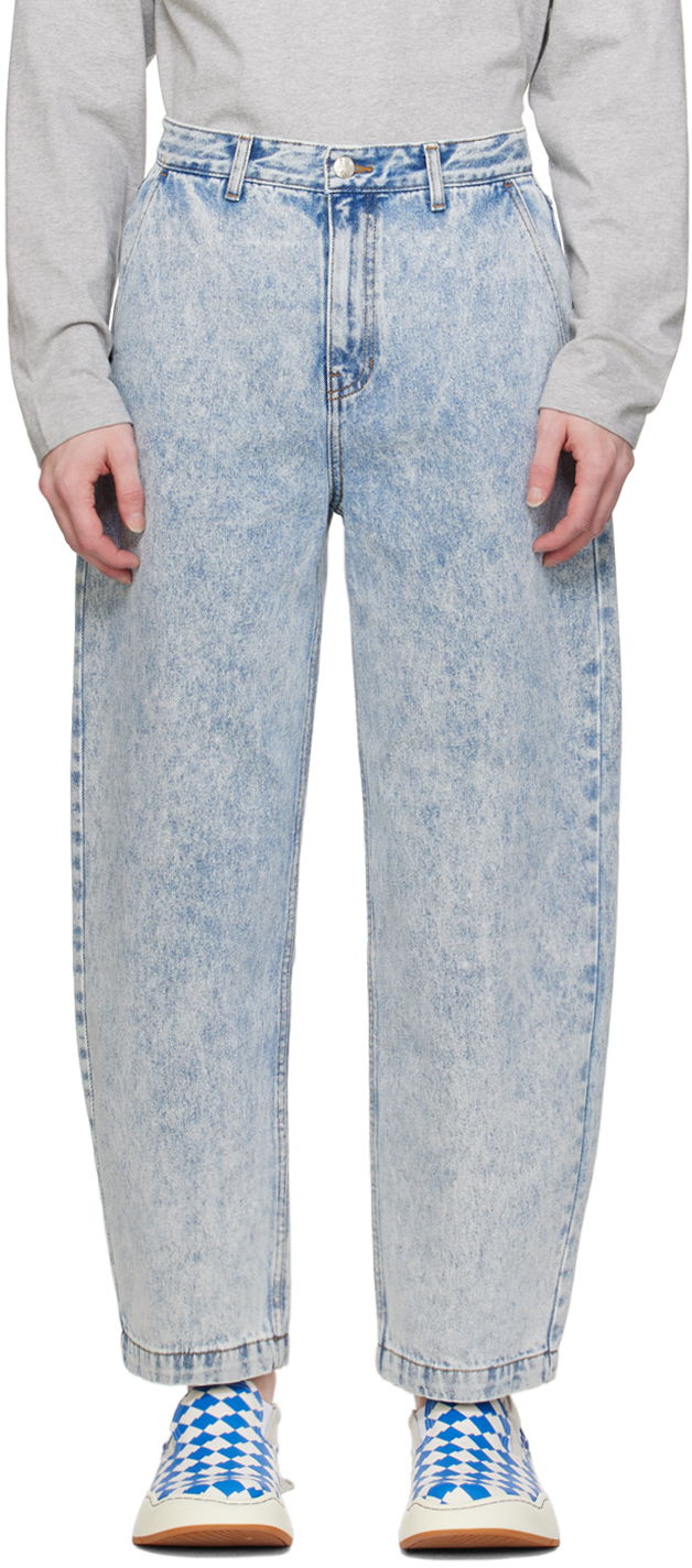 Джинси ADER ERROR Significant Tag Loose-Fit Jeans Синій | BMSGFYJE0103SB