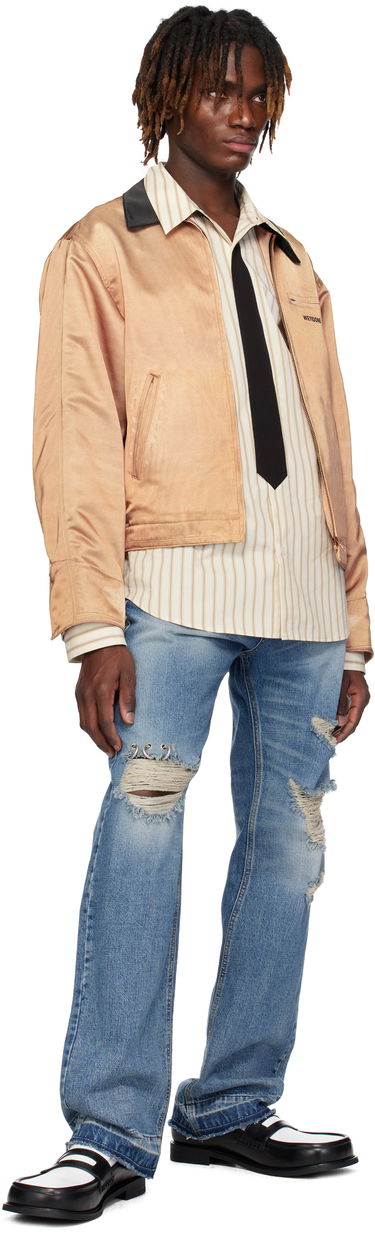 Куртка бомбер We11done We11done Printed Work Jacket Коричневий | WD-JK0-25-038-M-BG, 3