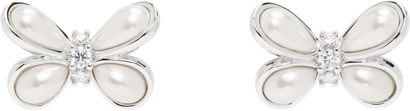 Сережки SHUSHU/TONG YVMIN Edition Pearl Butterfly Earrings білий | 24712WHT00DN2