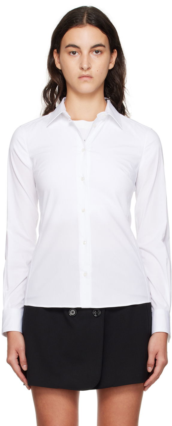 Сорочка Dolce & Gabbana White Spread Collar Shirt білий | F5G19T FUEEE