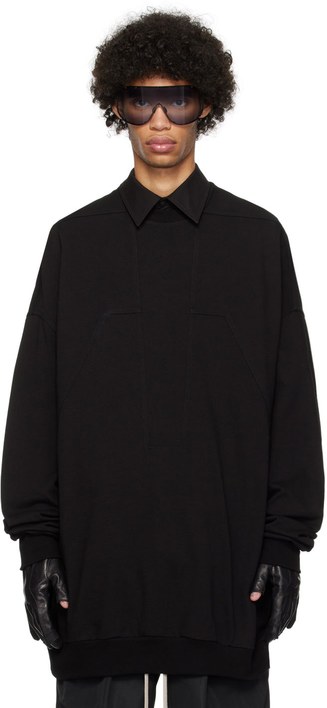 Світшоти Rick Owens Splintered Peter Sweatshirt чорний | RU01D3278 BA