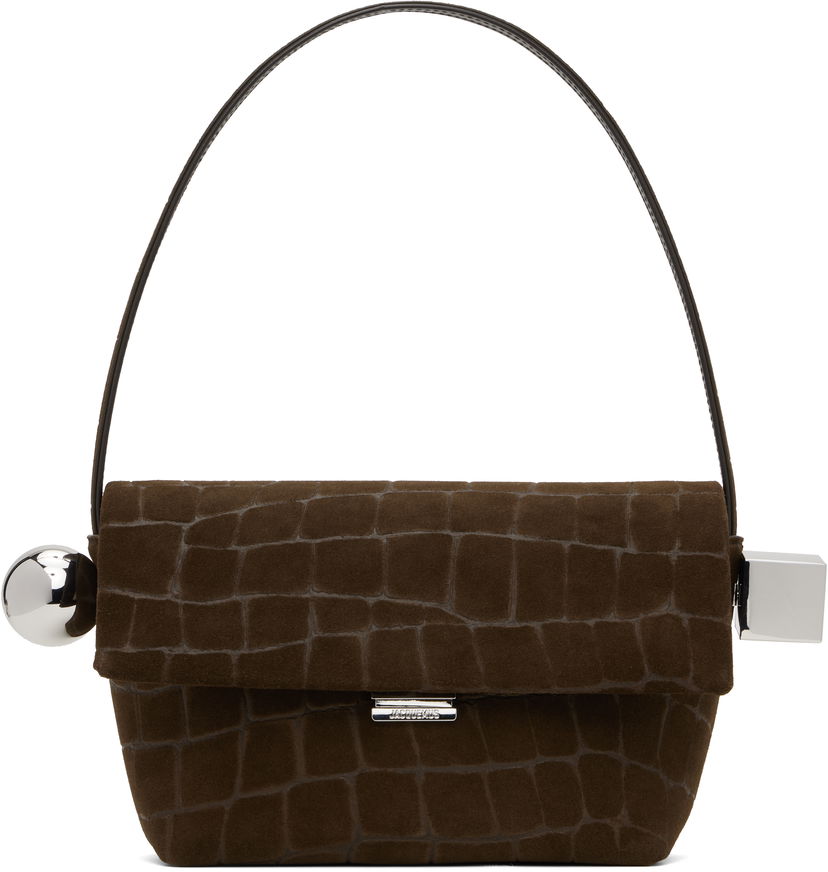 Сумочка Jacquemus Jacquemus 'The Rond Carré' Shoulder Bag Коричневий | 25E243BA383-3243