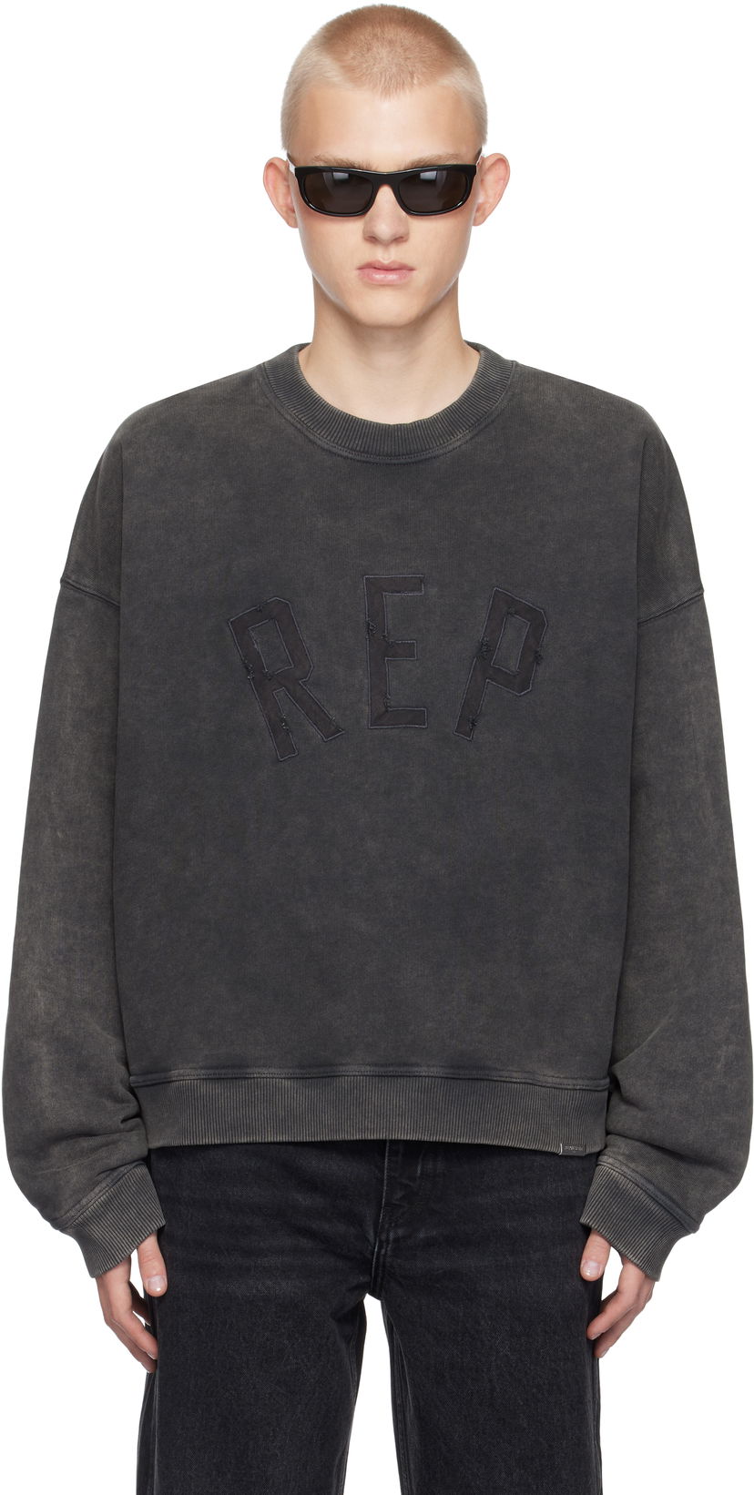 Світшоти Represent Clo 'Rep' Applique Sweatshirt чорний | MLM4254