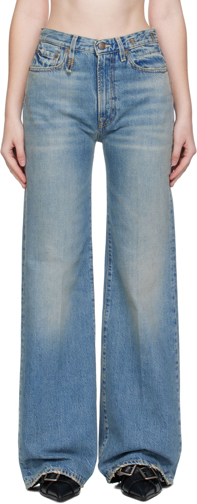Джинси R13 R13 Flare Jeans Синій | R13WD188-D343A