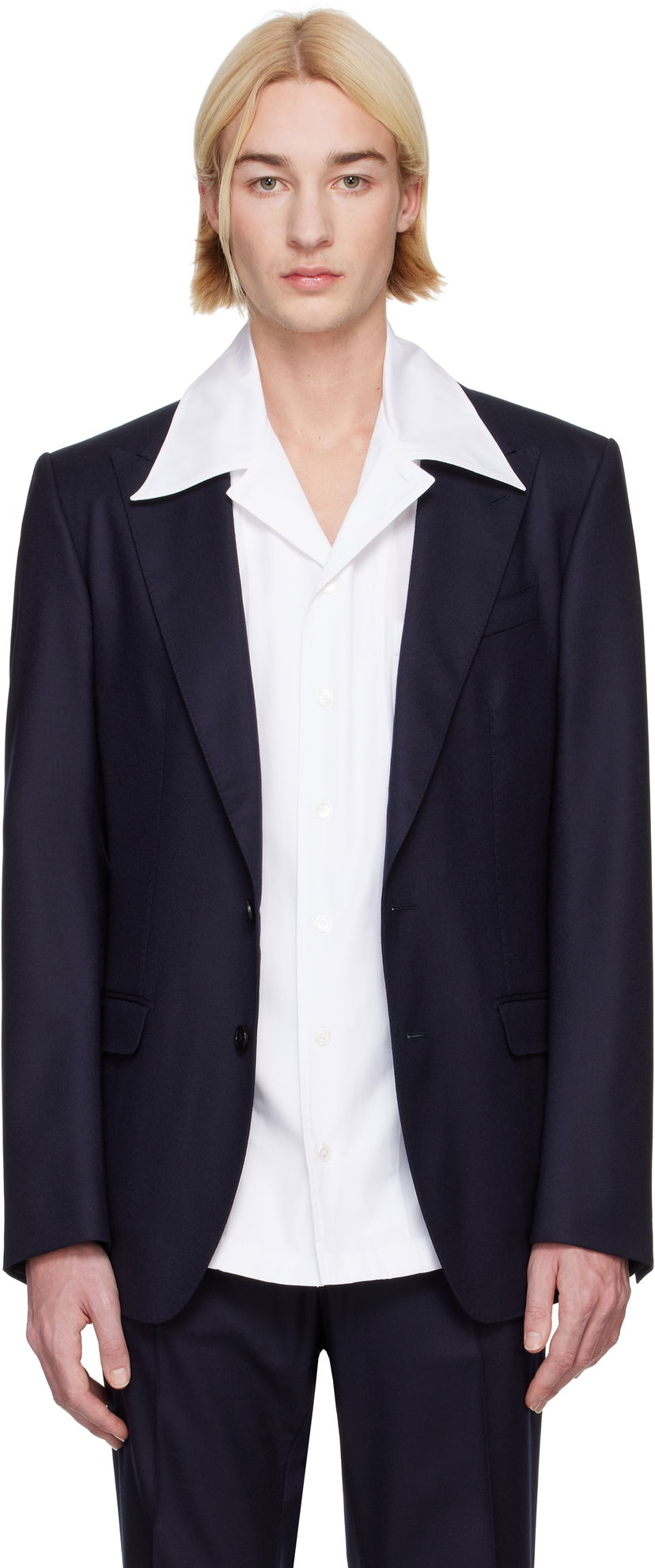 Куртка Dolce & Gabbana Designer Taormina-Fit Single-Breasted Blazer Синій | G2NW0TGI251