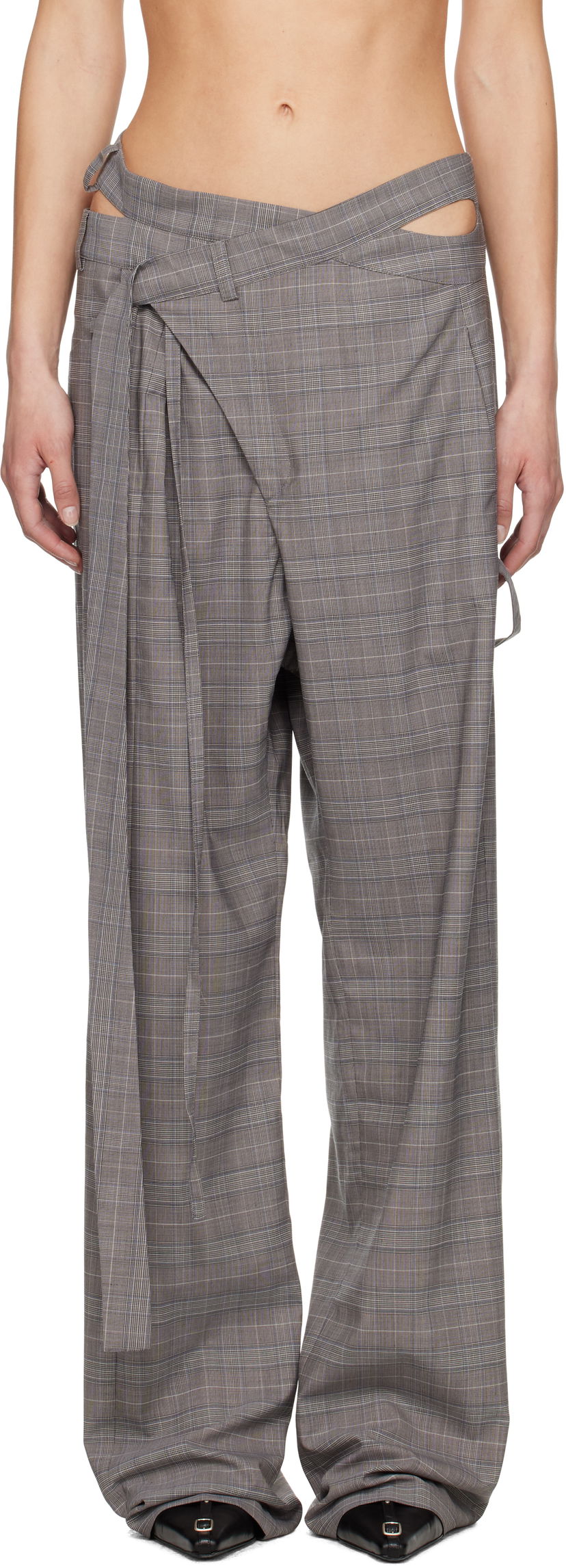Штани Ottolinger Ottolinger Signature Wrap Suit Trousers Сірий | 123-201523-02