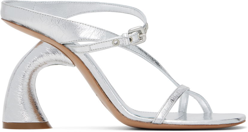 Аксесуари Dries Van Noten Dries Van Noten Strappy Sculptural Heeled Sandals Металік | WS251-1623-207