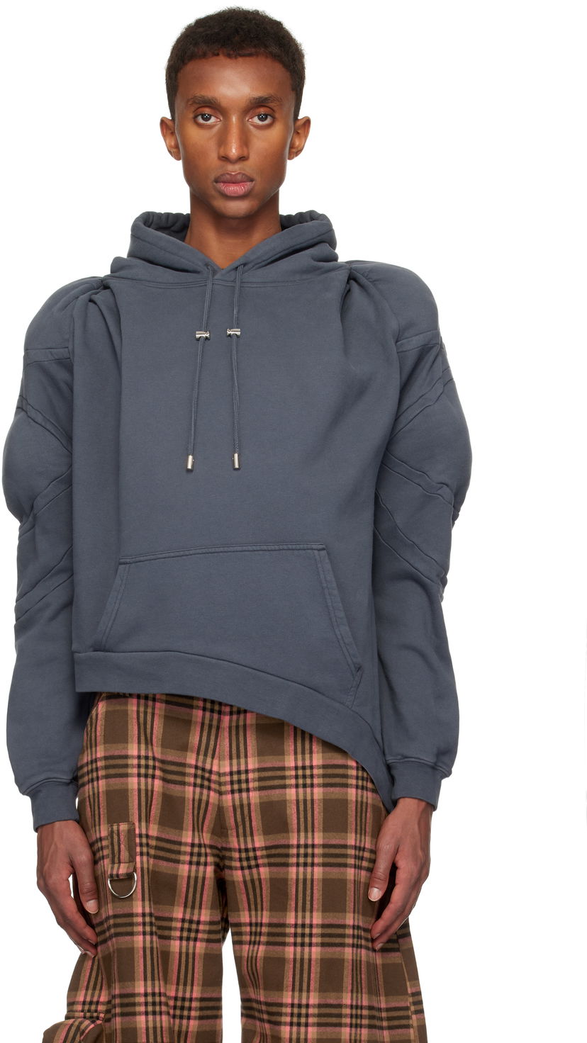 Світшоти Collina Strada Collina Strada 'CS Gym' Muscle Wave Hoodie Сірий | XX8008