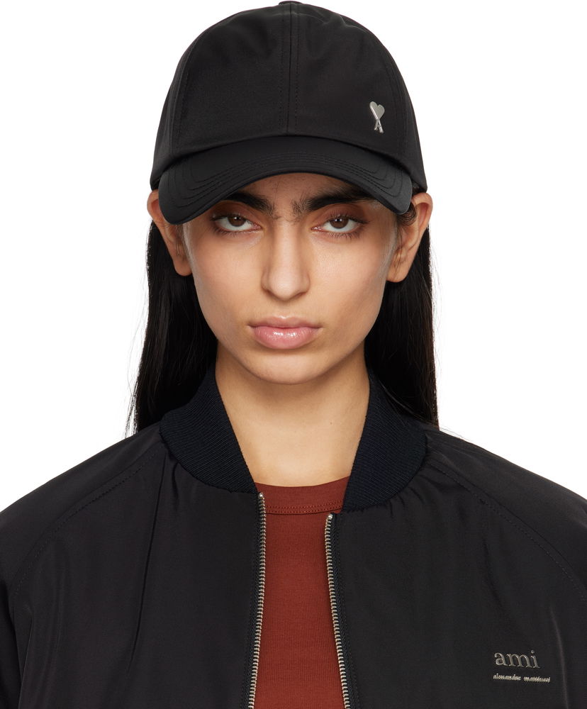 Кепка AMI AMI De Coeur Stud Twill Cap чорний | UCP023.PA0007