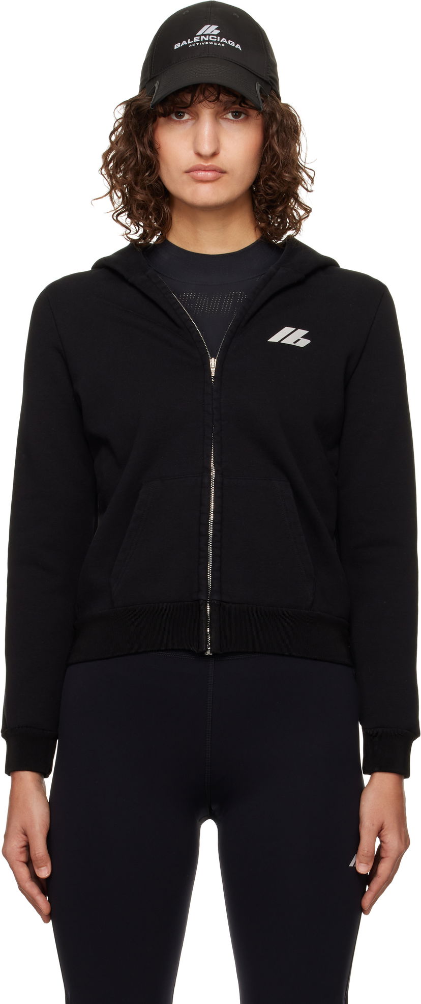 Світшоти Balenciaga Zip-Up Hoodie чорний | 788243 TQVV1