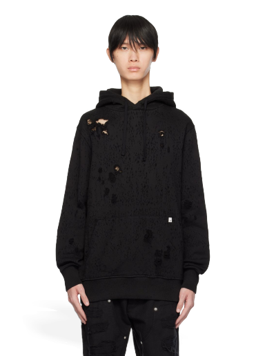 Світшоти 1017 ALYX 9SM Destroyed Hoodie чорний | AAUSW0221FA01