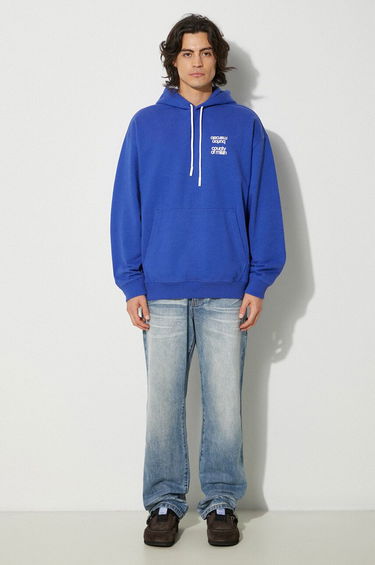 Світшоти Marcelo Burlon Slogan Comfort Hoodie With Print Синій | CMBB106F24FLE0064501, 1