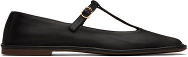 Кросівки та взуття The Row The Row Square T-Strap Ballerina Flats чорний | F1599-SL3, 0