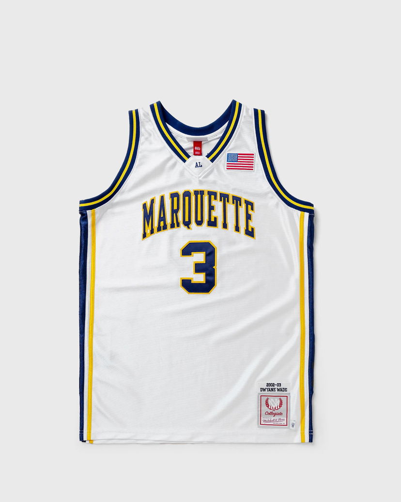 Джерсі Mitchell & Ness NCAA AUTHENTIC JERSEY UNIVERSITY MARQUETTE 2002-03 DWYANE WADE #3 білий | AJY54490-MAU02DWAWHIT