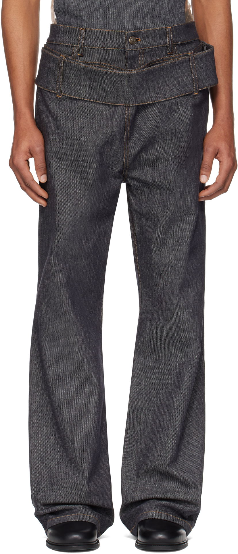 Джинси Courrèges Courrèges Double Belt Jeans Синій | 125DPA287DE0035
