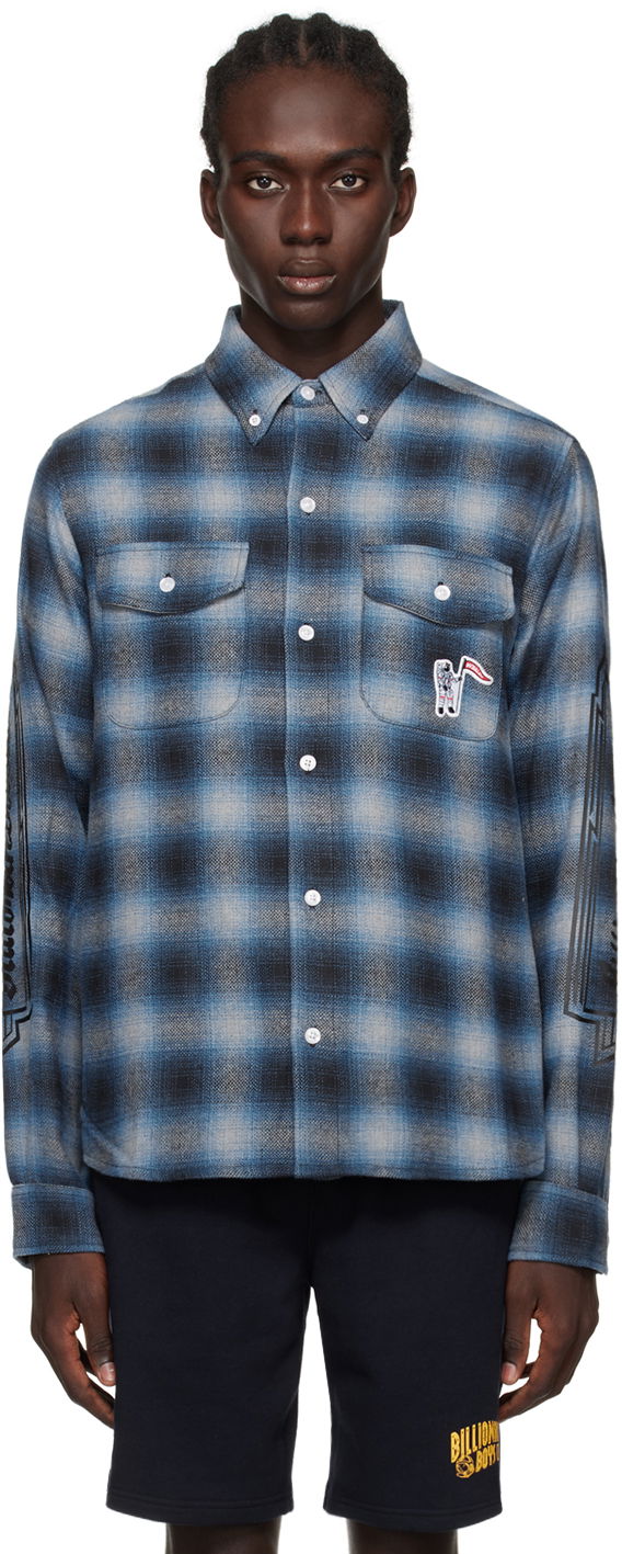 Сорочка BILLIONAIRE BOYS CLUB Check Shirt Синій | B23424