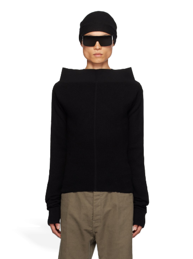 Cветр Rick Owens Rib Turtleneck чорний | RR02C7691 CHWSR
