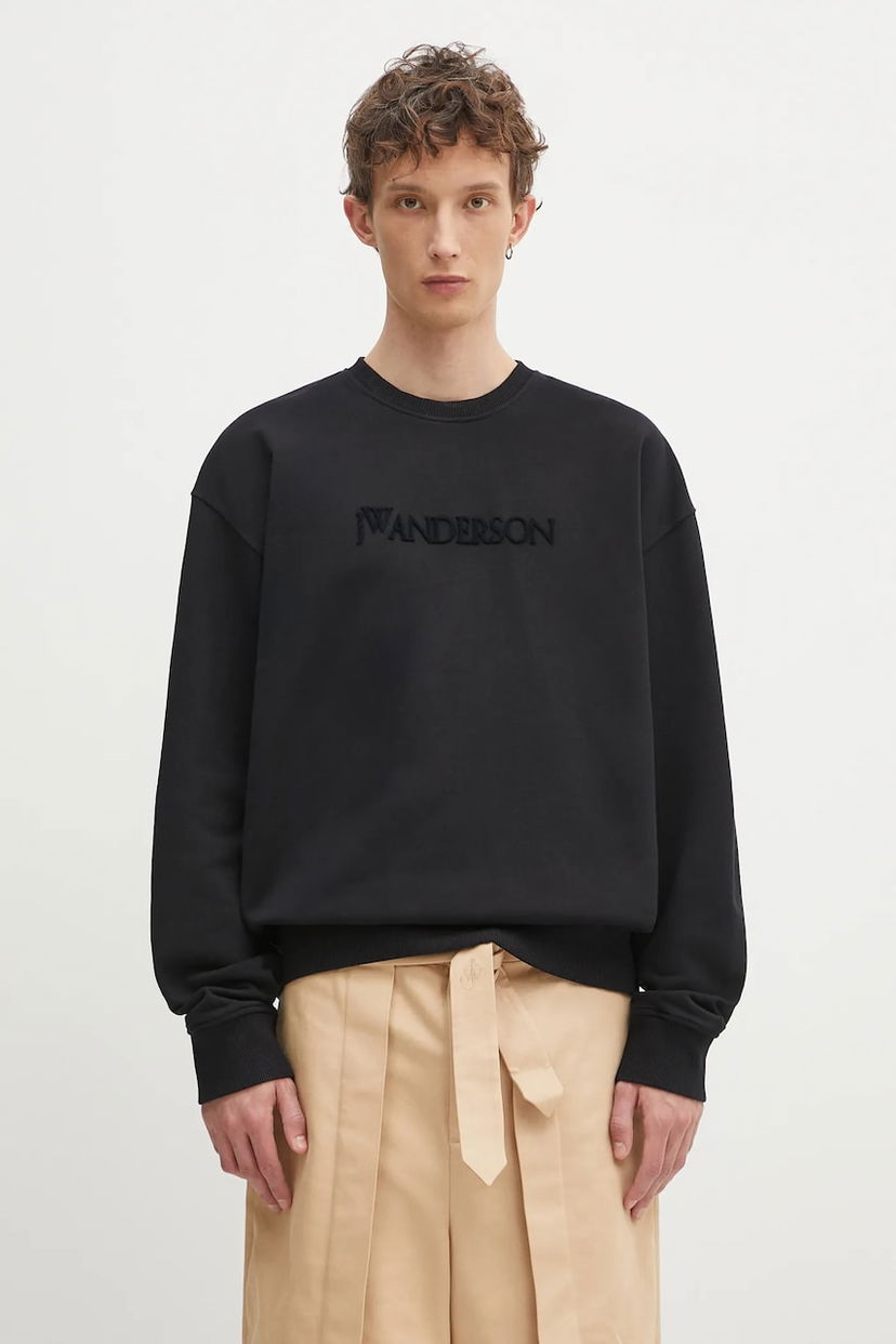 Світшоти JW Anderson JW Anderson Logo Embroidery Sweatshirt чорний | JW0215.PG1632.999