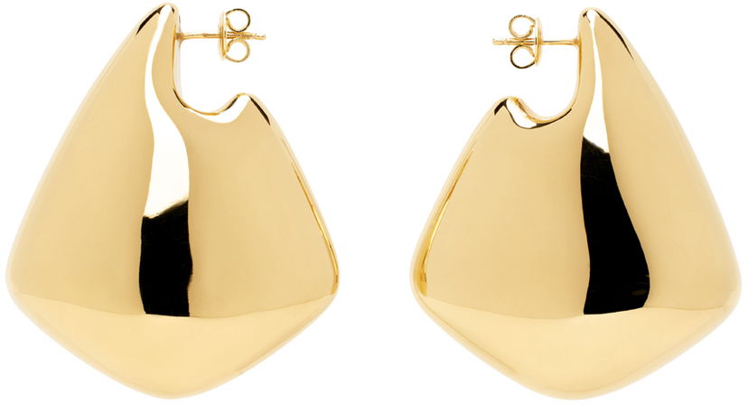 Сережки Bottega Veneta Large Fin Earrings Металік | 786206 VAHU0