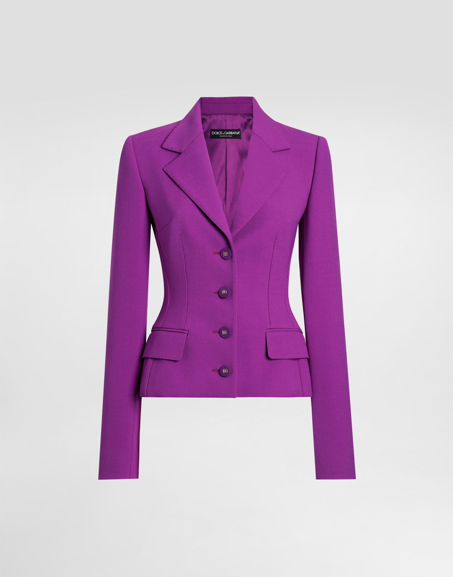 Куртка Dolce & Gabbana Dolce & Gabbana Double Crepe Fitted Blazer Фіолетовий | F27DSTGDC9HF0571, 0