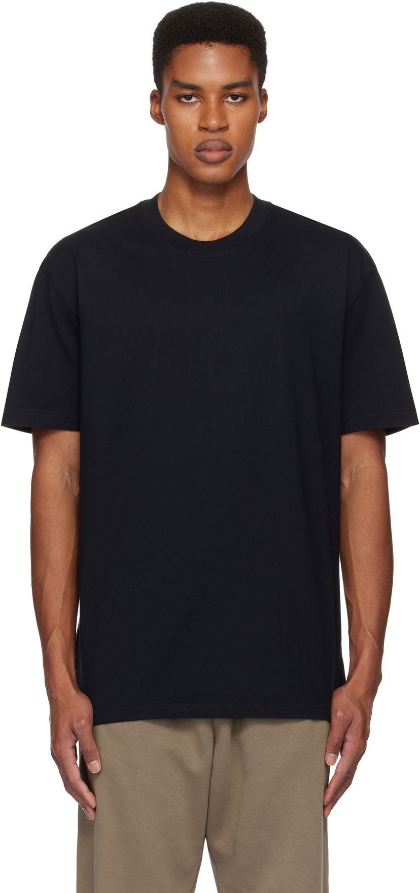 Футболка SKIMS Relaxed Heavyweight T-Shirt чорний | SS-STT-6414M