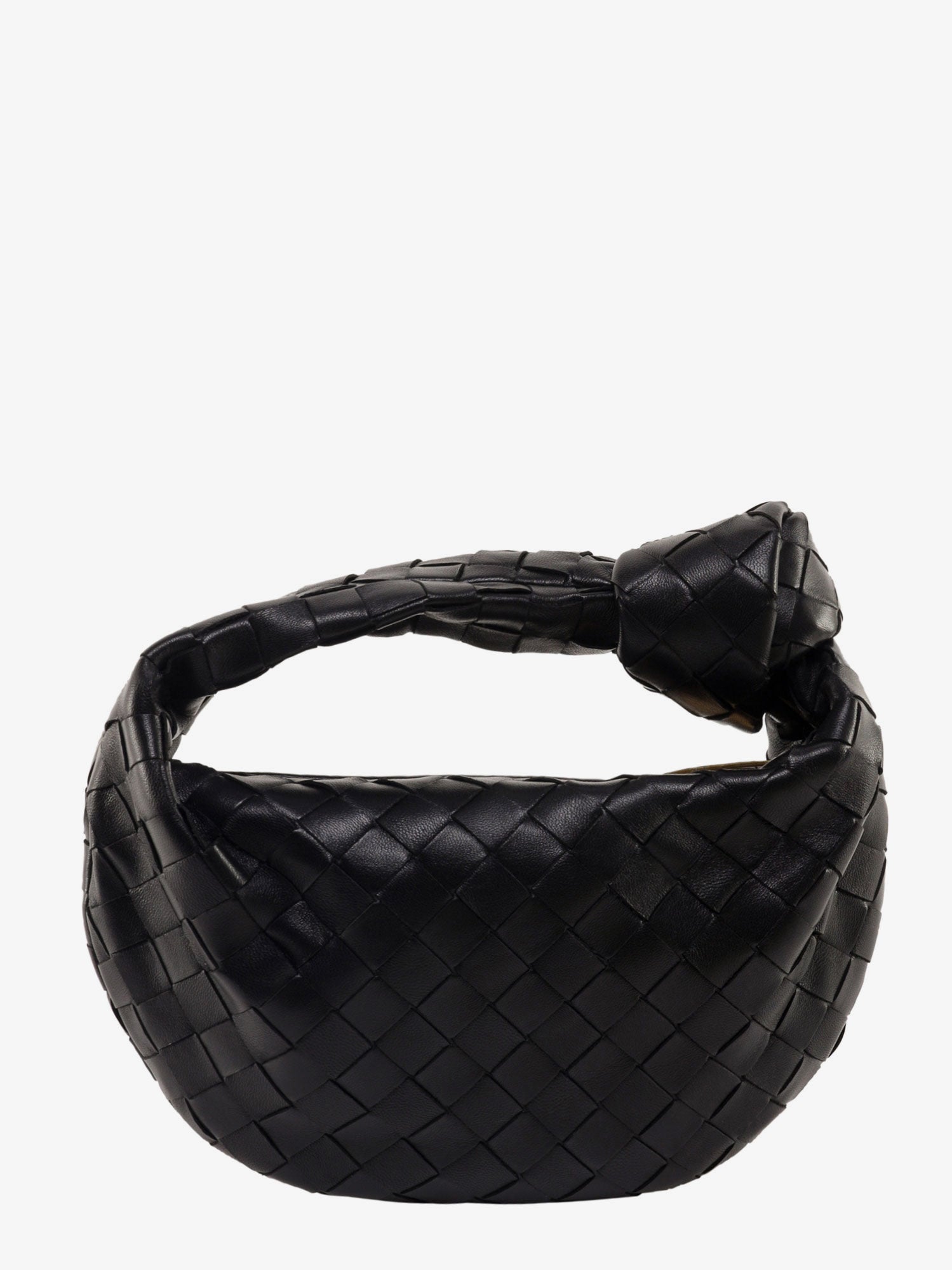 Сумочка Bottega Veneta Jodie Mini Intrecciato Leather Shoulder Bag чорний | 651876VCPP58425, 1