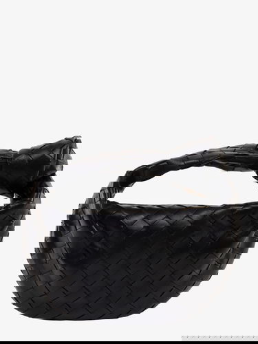 Сумочка Bottega Veneta Jodie Mini Intrecciato Leather Shoulder Bag чорний | 651876VCPP58425, 1