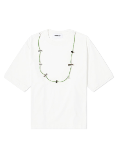 Футболка Ambush Cord Collar Tee білий | BWAA031F22JER0010202