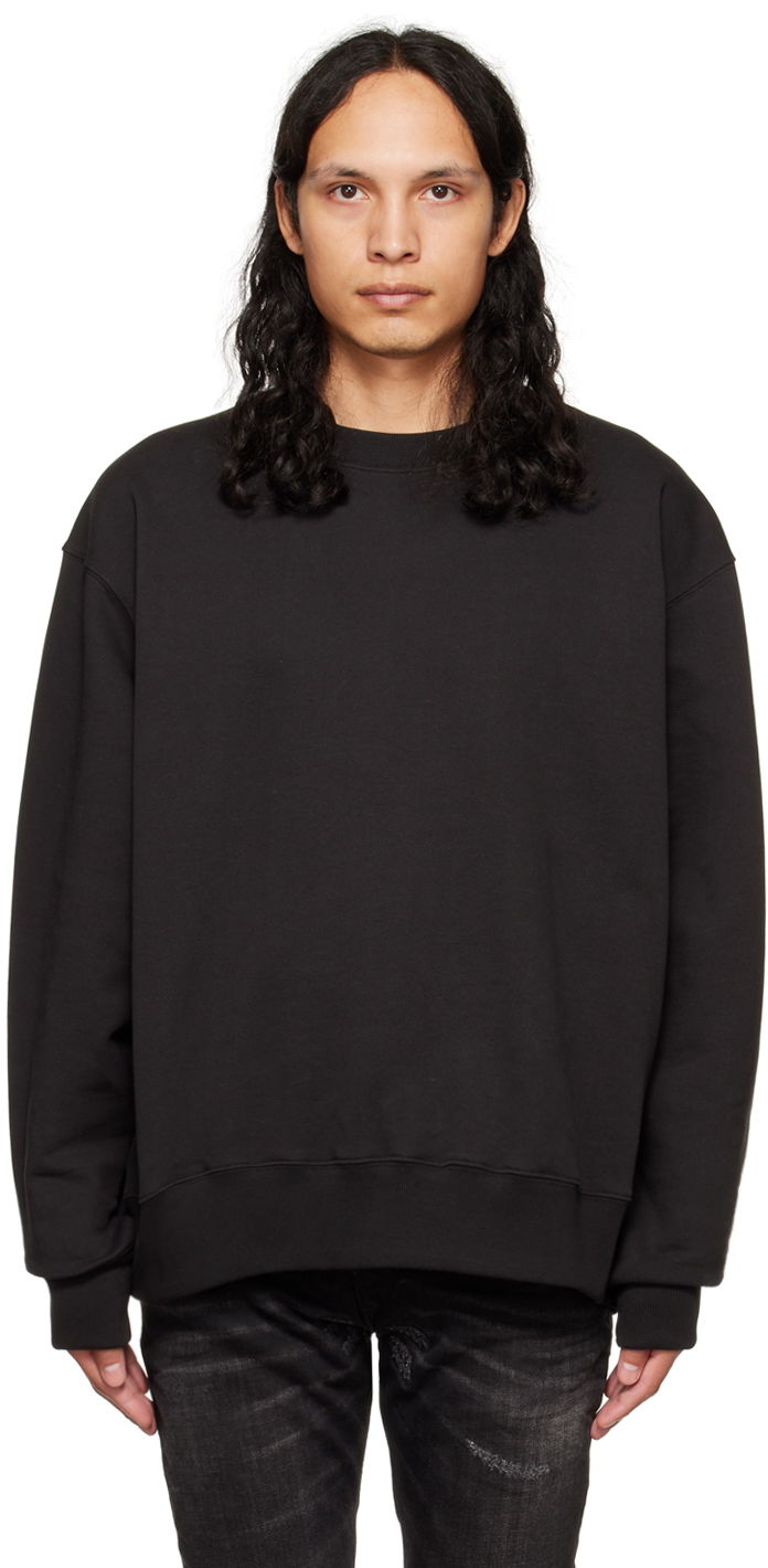 Cветр We11done We11done Crewneck Sweatshirt чорний | WD-TS3-22-747-U-BK