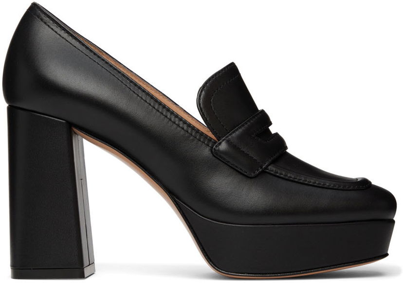 Кросівки та взуття Gianvito Rossi Platform Loafers чорний | G25242.70RIC.VGI