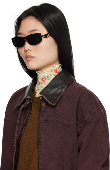Сонцезахисні окуляри Prada Triangle Logo Sunglasses чорний | 0PR 14YS 8056597627375, 3